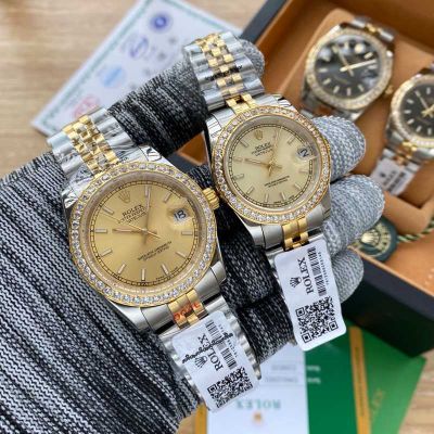 Rolex Datejust Jubilee Bracelet 316L Steel 36/31mm Sapphire Crystal Couple Replica Watch